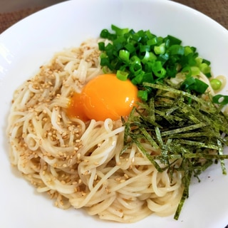 ゴマドレで混ぜそうめん